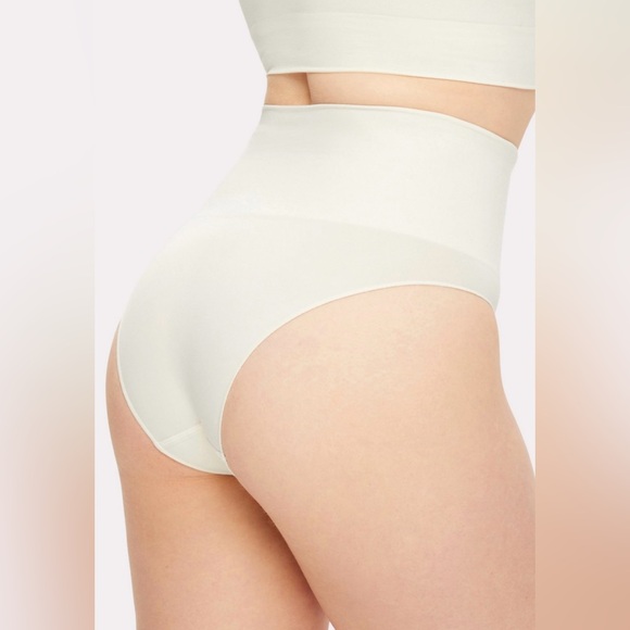 Yitty + Fabletics Nearly Naked Shapewear HW Brief | Ivory | M-L | NWT - Picture 4 of 8